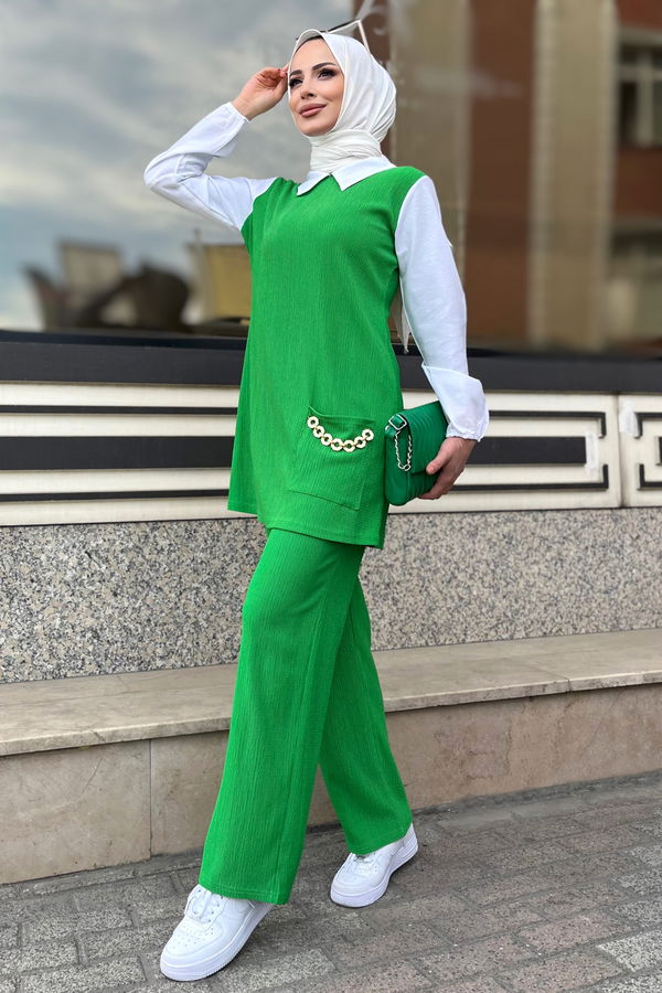 Tunik Pantolon Yeşil - 11528