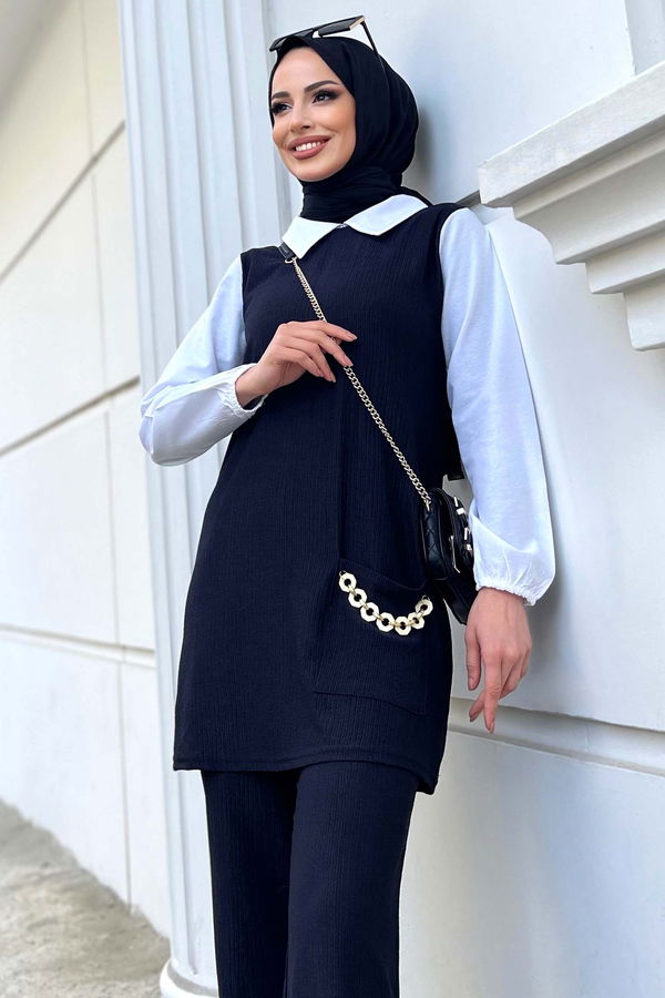 Tunik Pantolon Siyah - 11528
