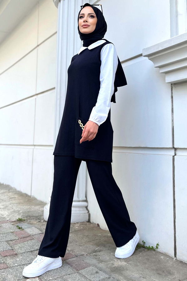 Tunik Pantolon Siyah - 11528