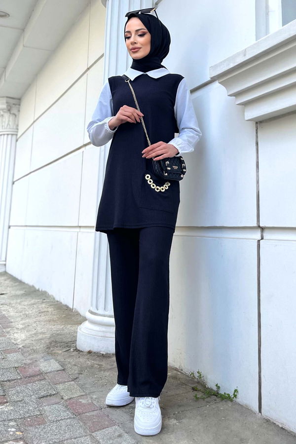 Tunik Pantolon Siyah - 11528
