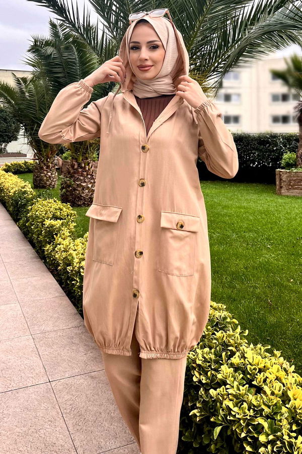 Tunık Pantolon Bej - 3574