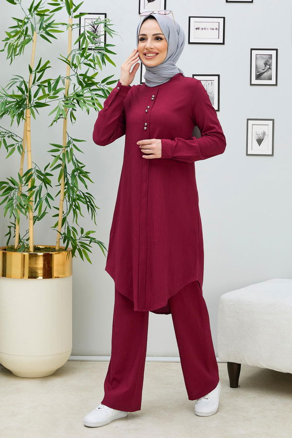 Tunık Pantolon Bordo - 3666