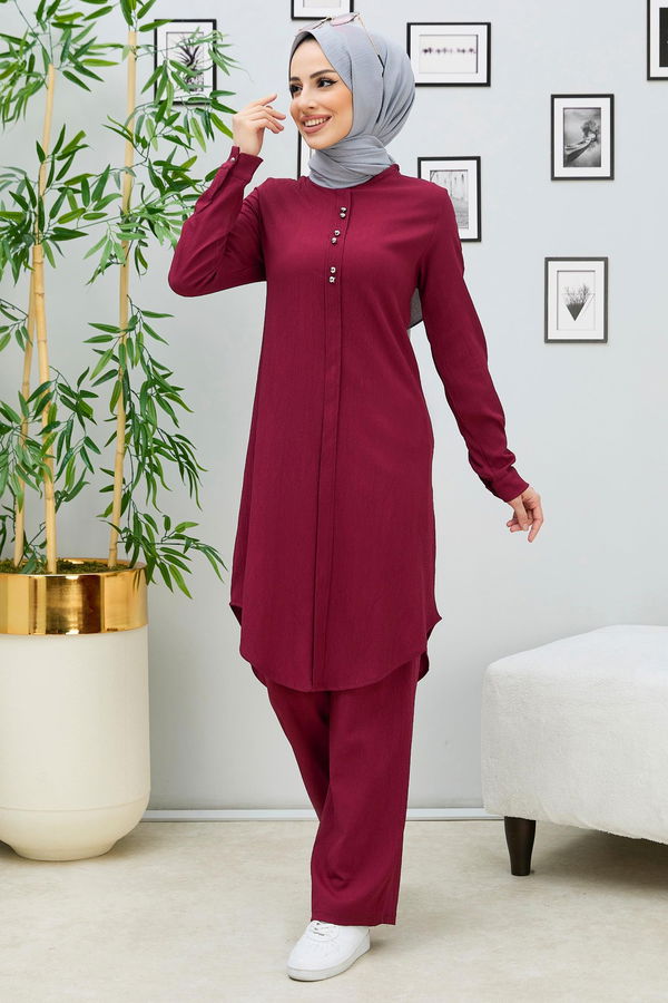 Tunık Pantolon Bordo - 3666