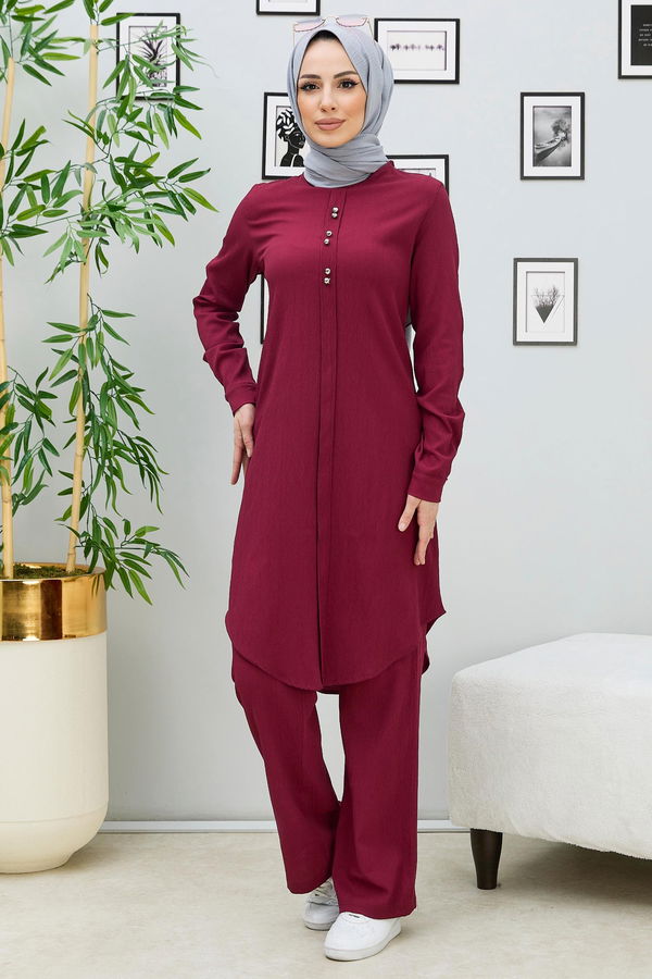 Tunık Pantolon Bordo - 3666