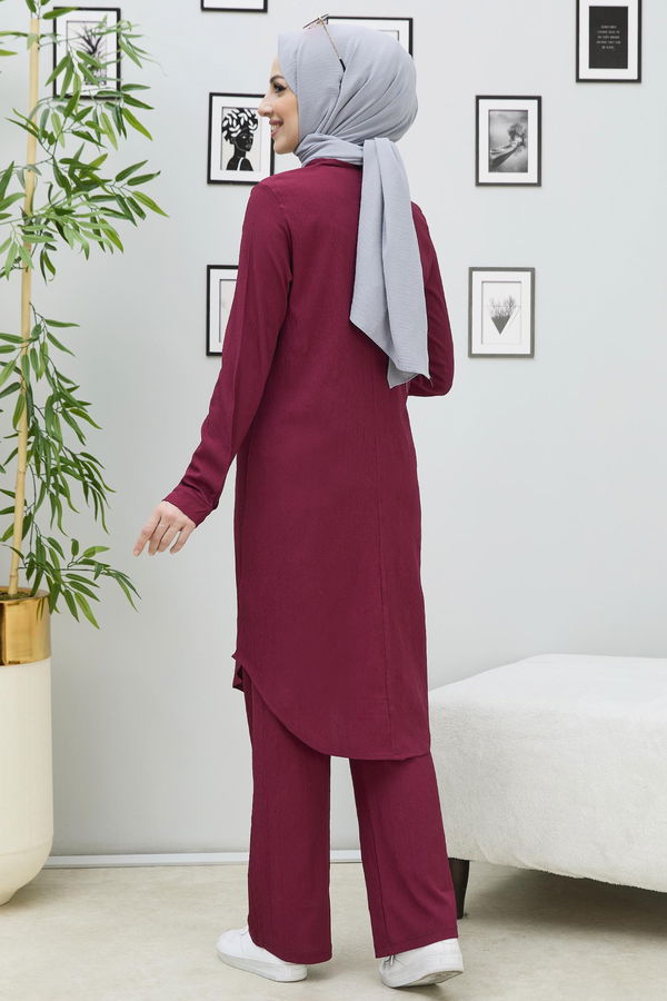 Tunık Pantolon Bordo - 3666