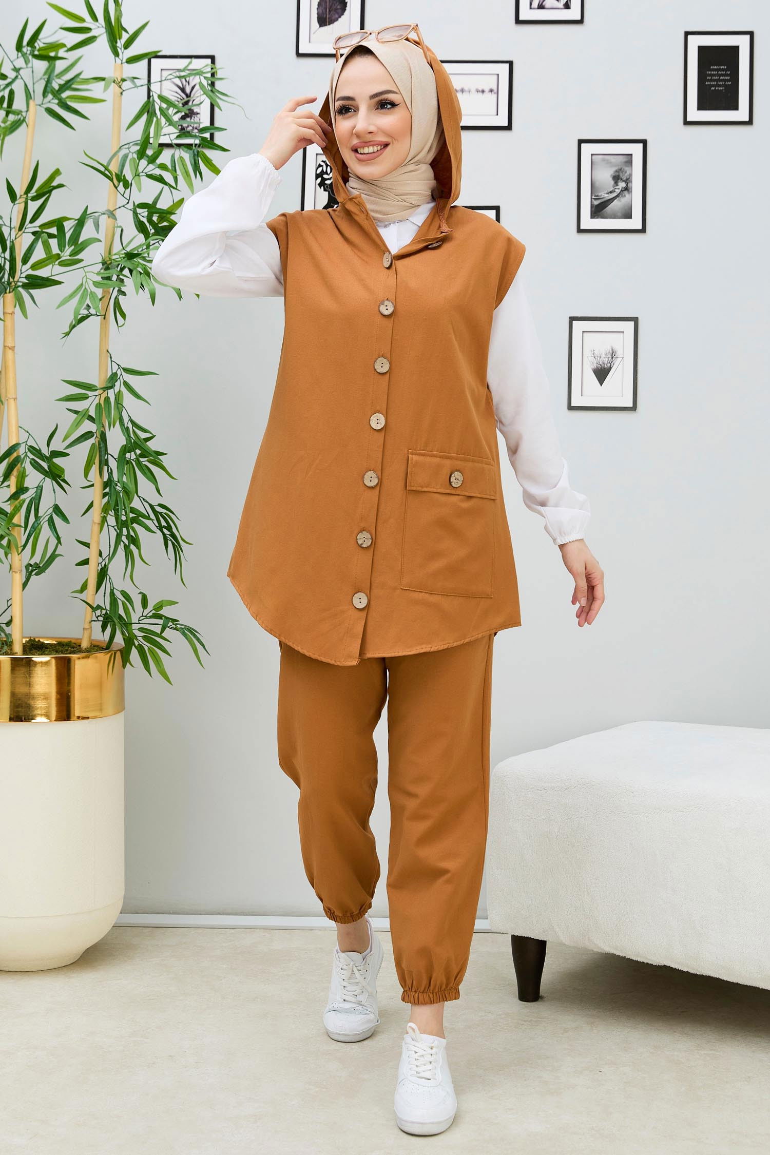 Tunık Pantolon Taba - 3707
