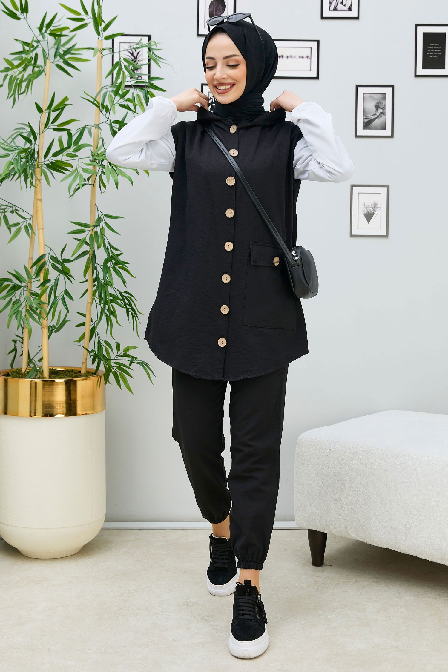 Tunık Pantolon Siyah - 3707