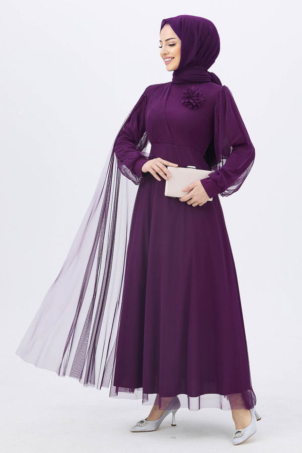 Abiye Elbise Mor - 10311