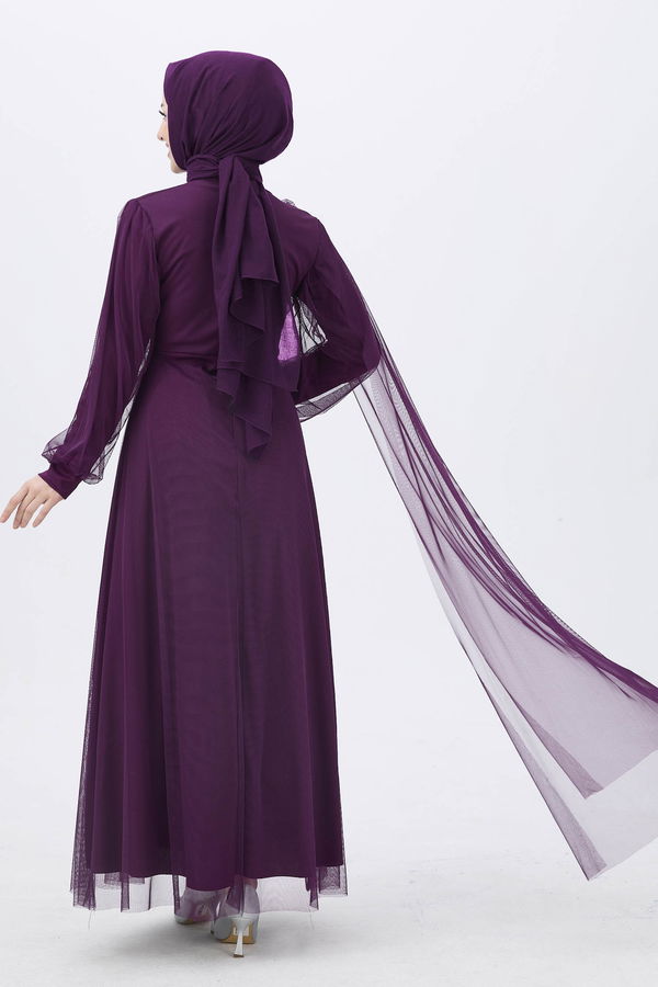 Abiye Elbise Mor - 10311