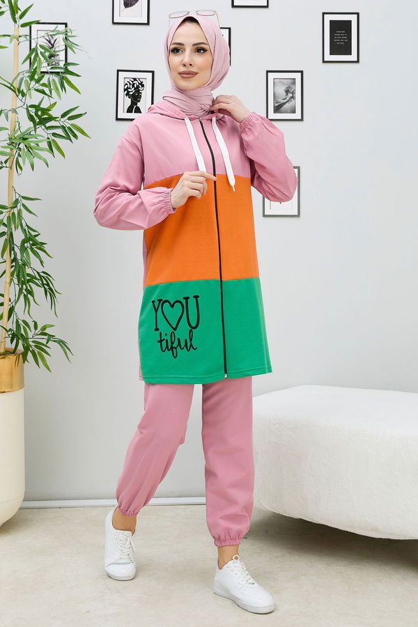 Tunik Pantolon Pembe - 10538
