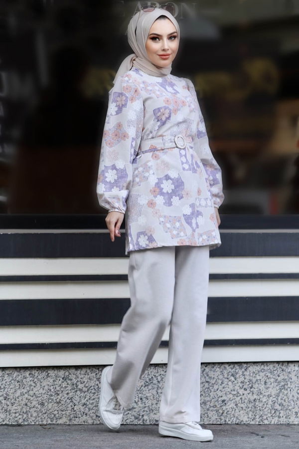Tunik Pantolon Lila - 10550 LİLA