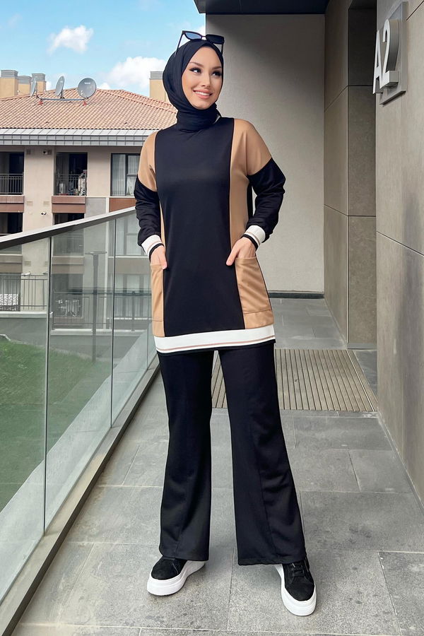 Tunik Pantolon Vizon - 11030 VİZON