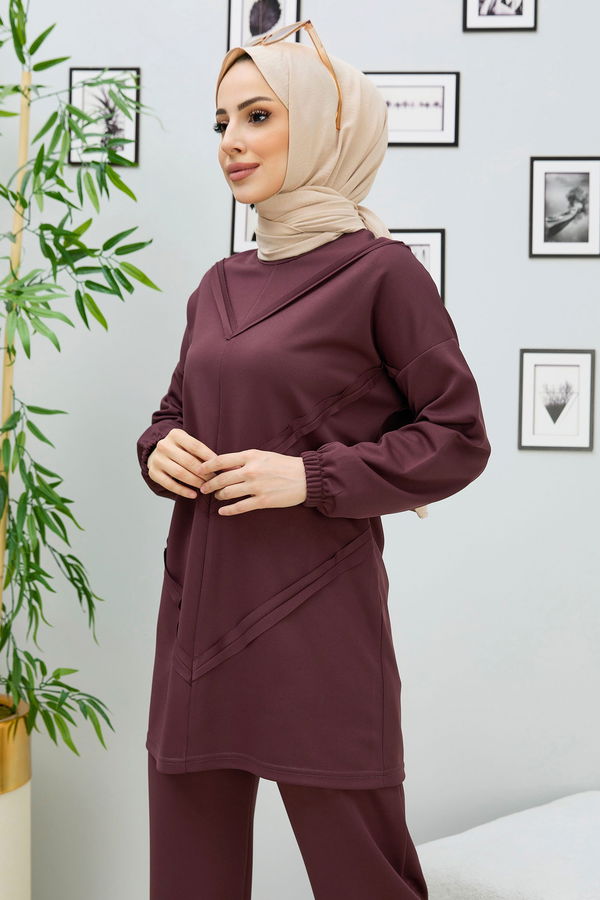 Tunik Pantolon Kahverengi - 11055