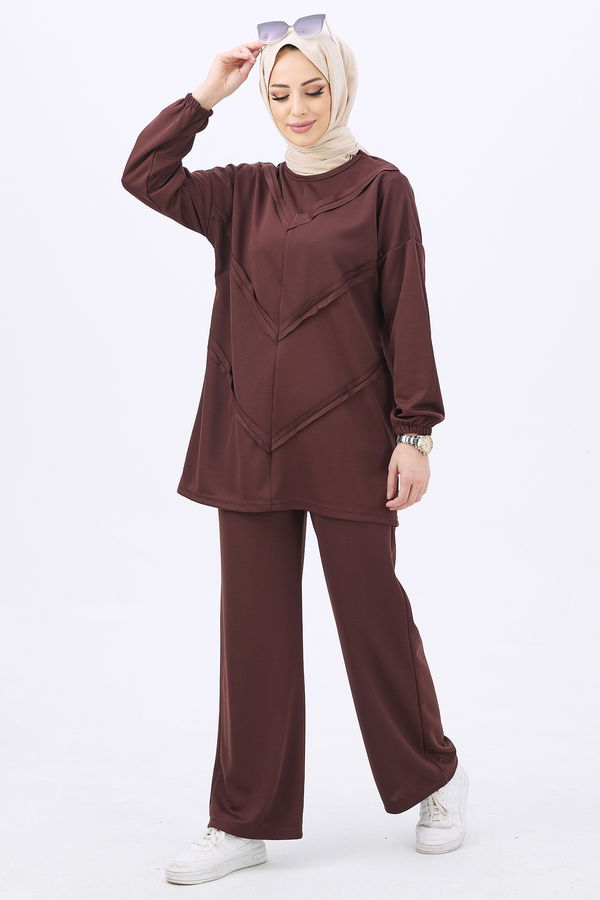 Tunik Pantolon Kahverengi - 11055