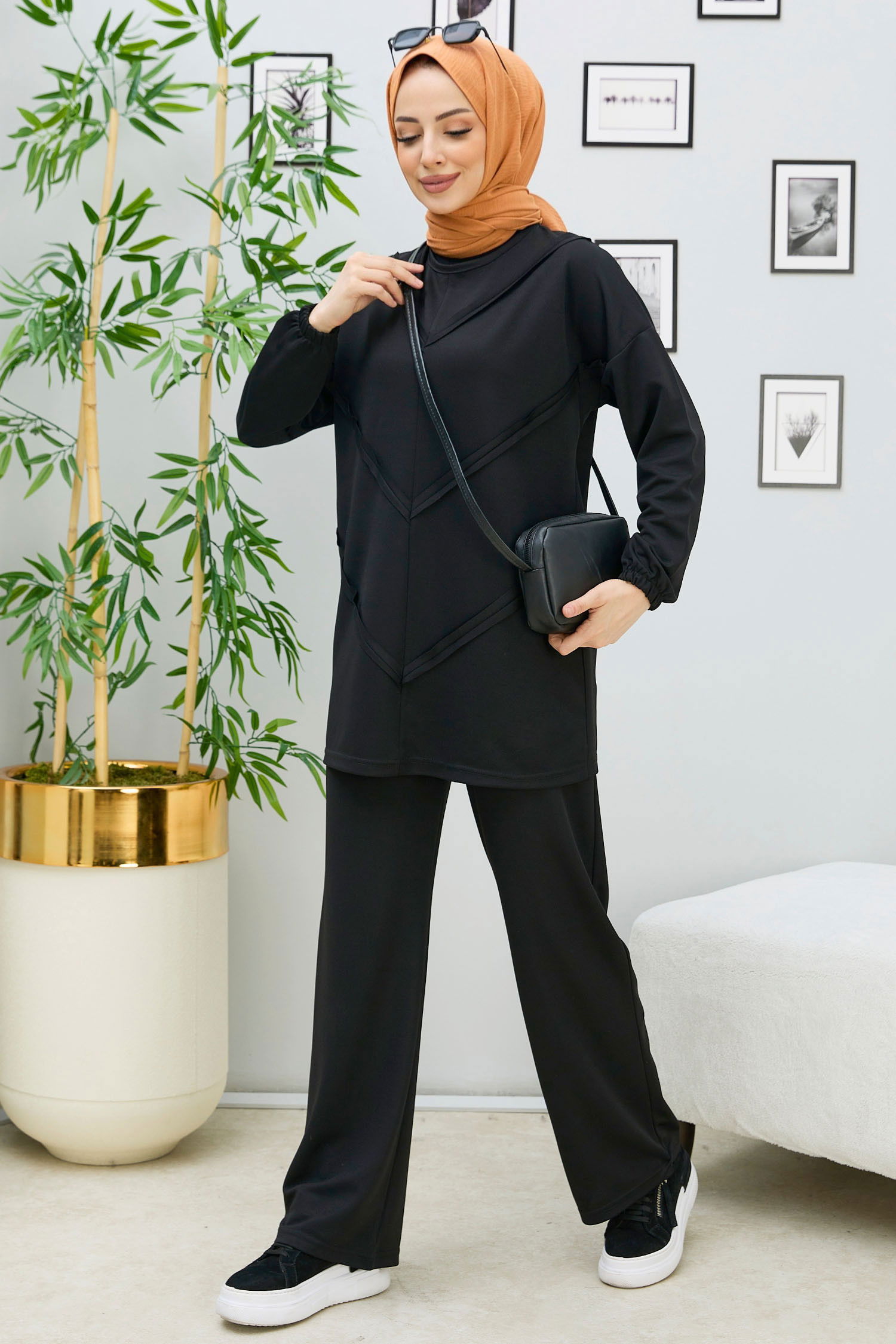 Tunik Pantolon Siyah - 11055
