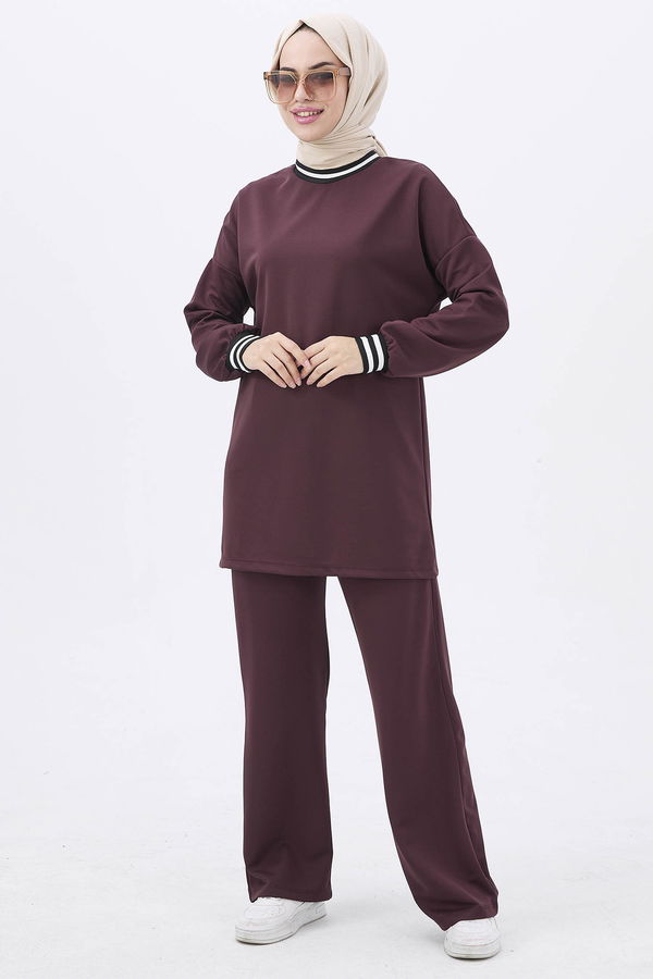 Tunik+Pantolon Kahverengi - 11204
