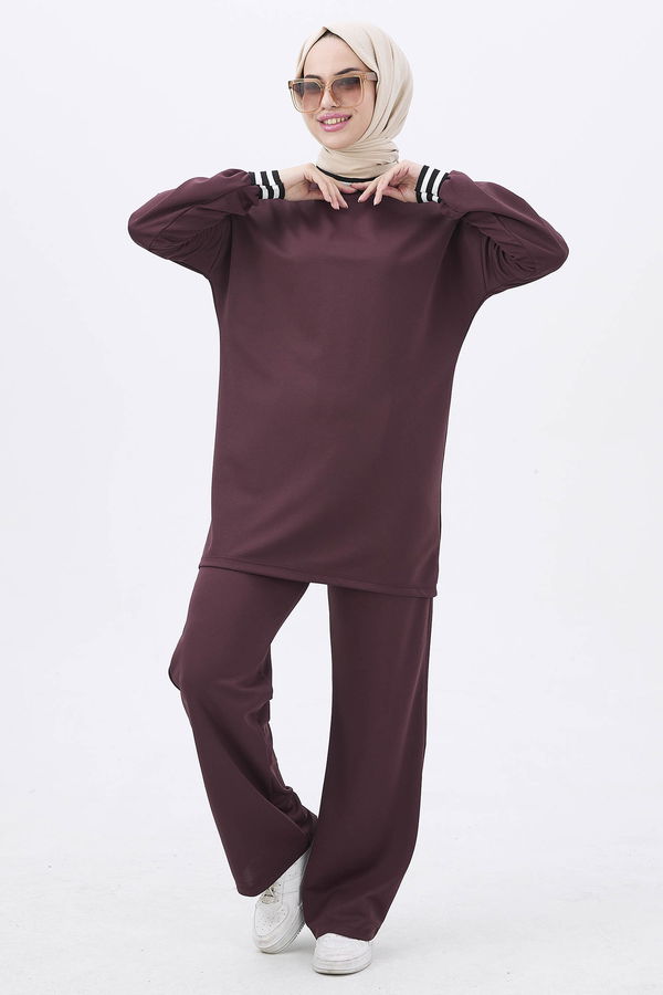 Tunik+Pantolon Kahverengi - 11204