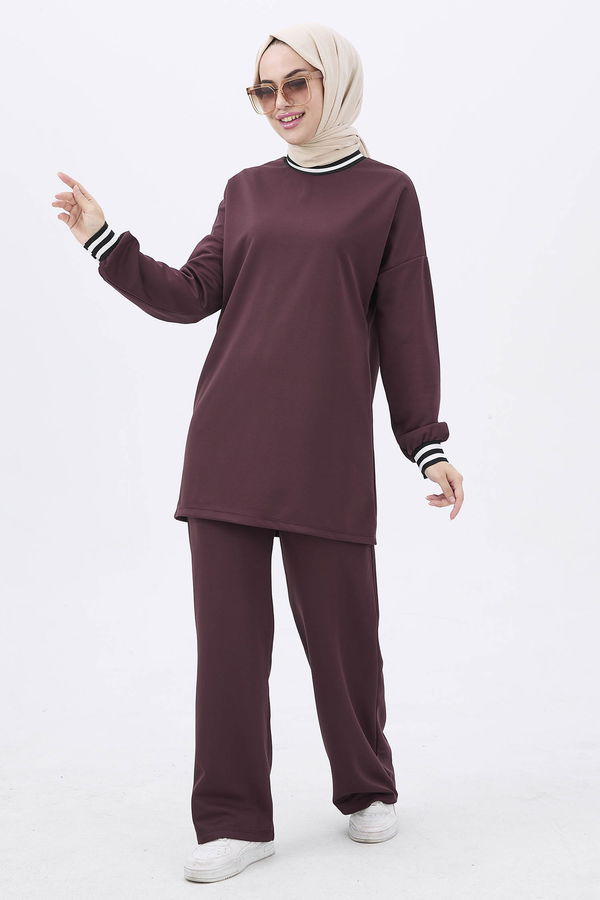 Tunik+Pantolon Kahverengi - 11204