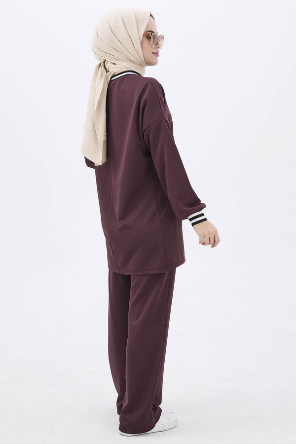 Tunik+Pantolon Kahverengi - 11204