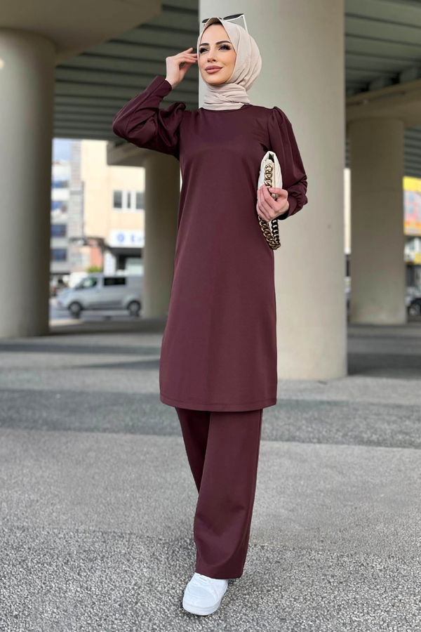 Tunik Pantolon Kahverengi - 11343 KAHVERENGİ