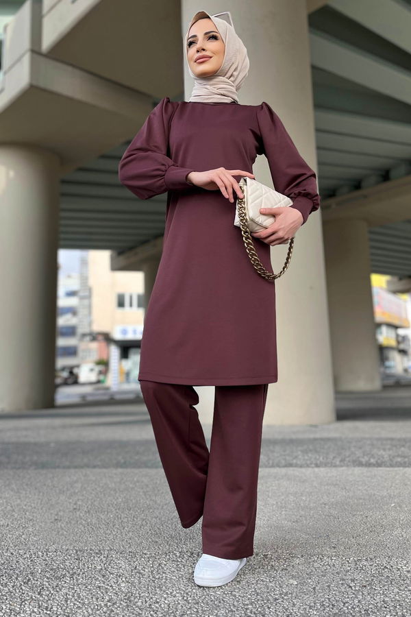 Tunik Pantolon Kahverengi - 11343 KAHVERENGİ