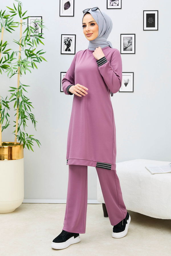 Tunik Pantolon Lila - 11352