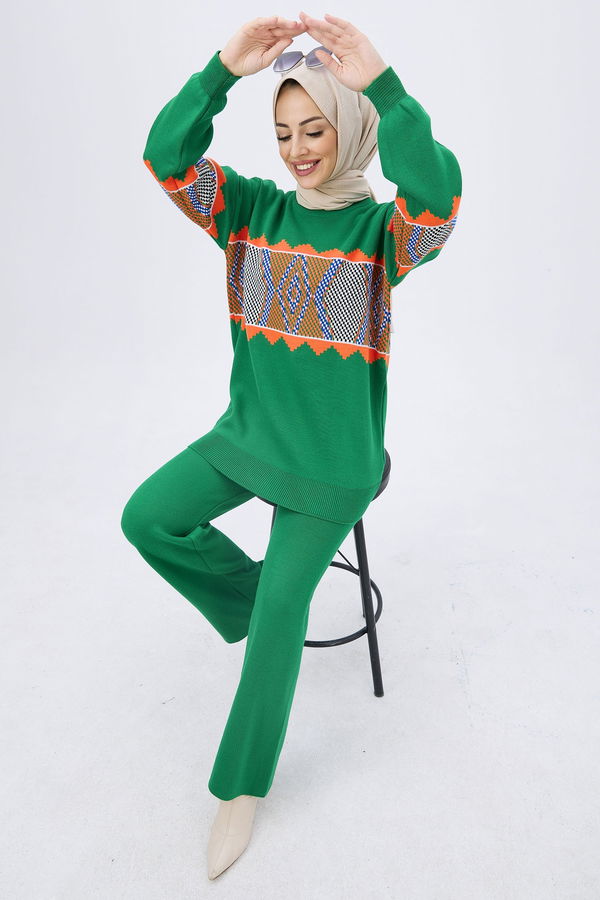 Triko Tunik Pantolon Yeşil - 21801