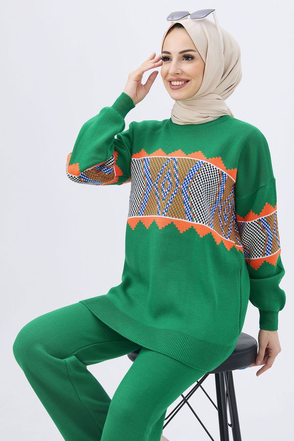 Triko Tunik Pantolon Yeşil - 21801