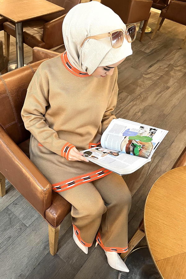 Triko Tunik Pantolon Vizon - 21802