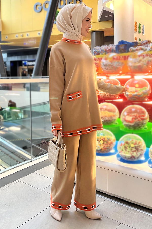 Triko Tunik Pantolon Vizon - 21802