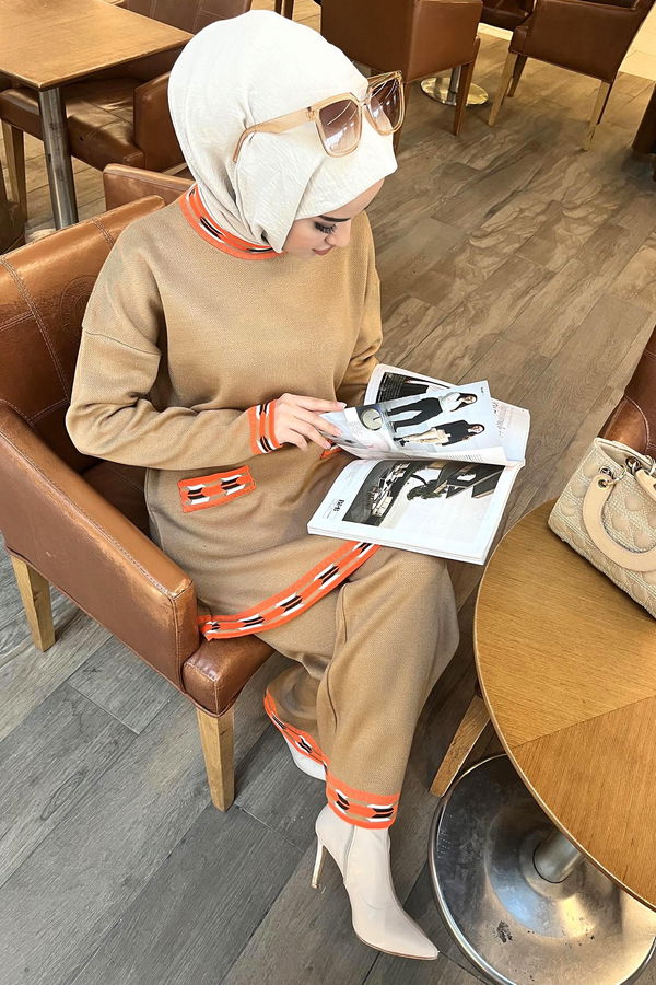 Triko Tunik Pantolon Vizon - 21802