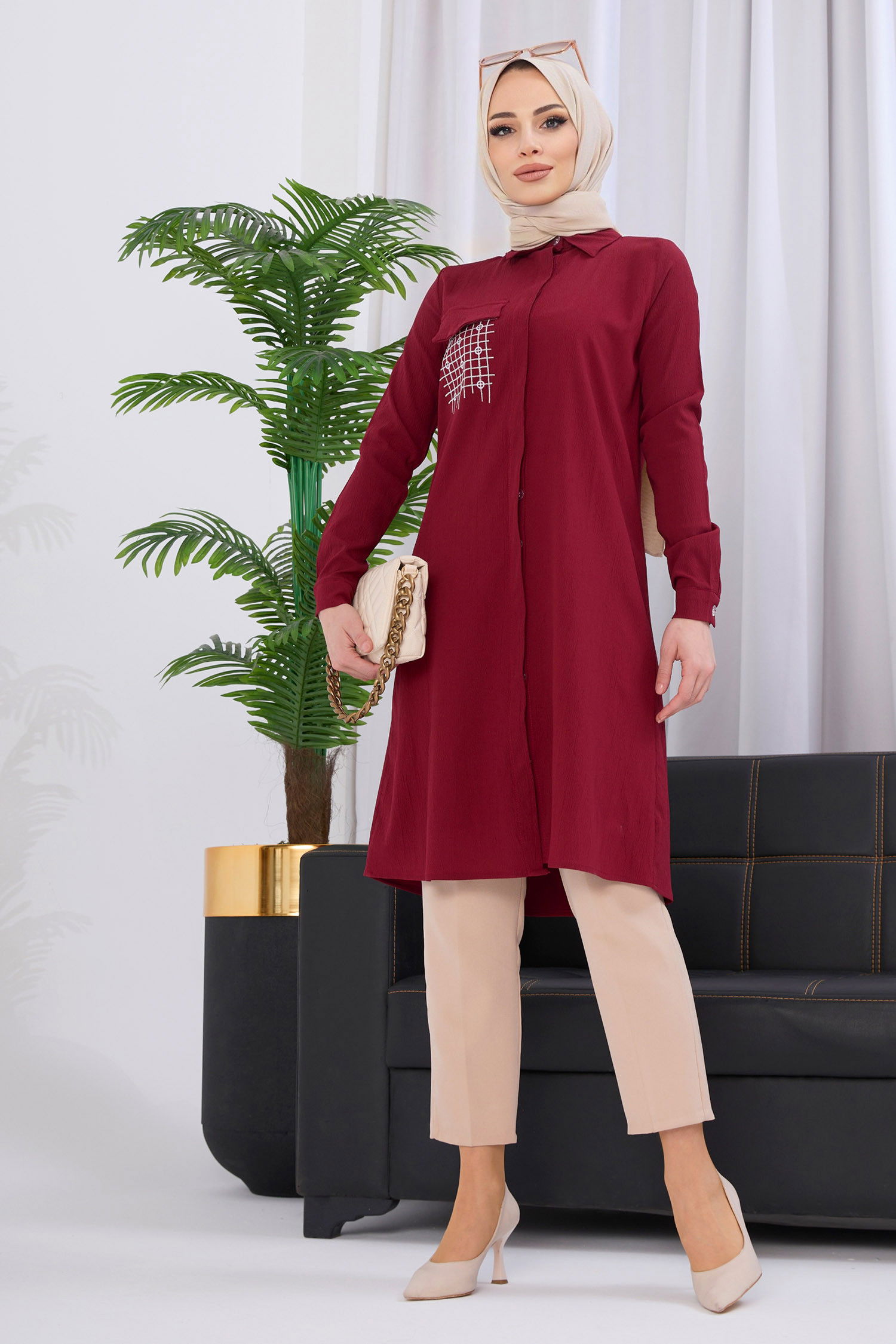 Tunik Bordo - 3984