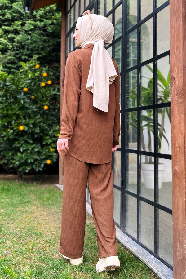 Tunik Pantolon Kahverengi - 11437 KAHVERENGİ