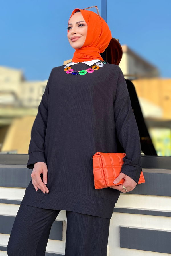 Tunik+Pantolon Siyah - 11577
