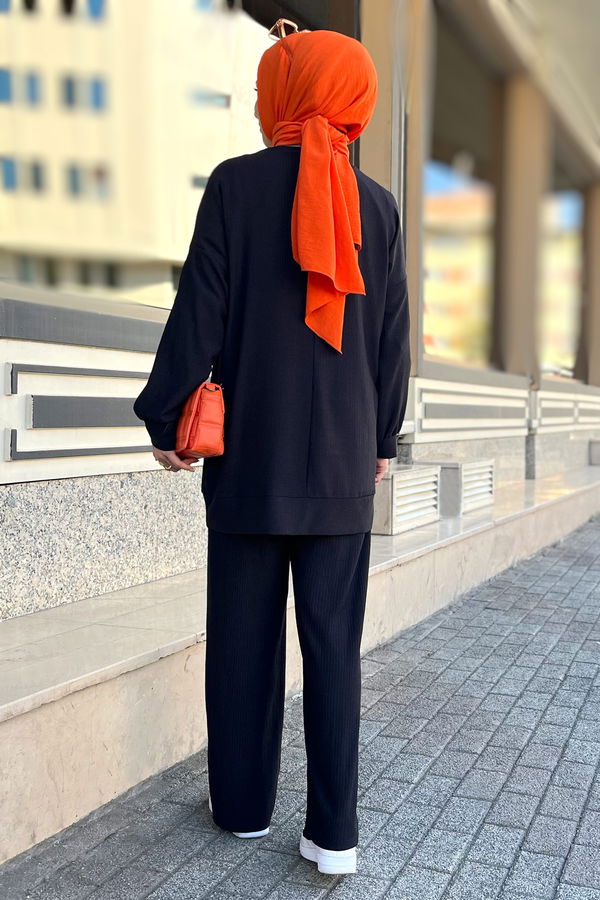 Tunik+Pantolon Siyah - 11577