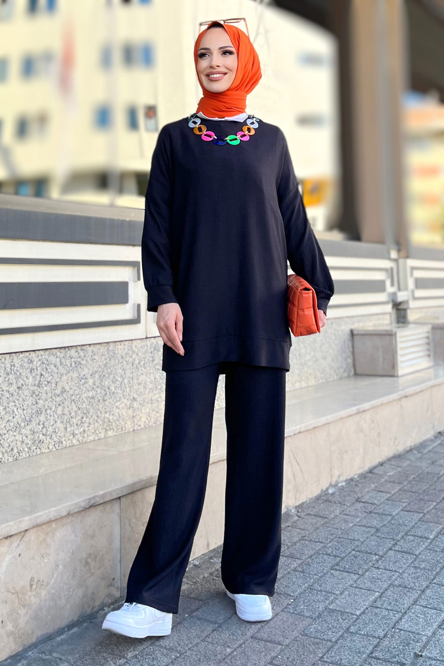 Tunik+Pantolon Siyah - 11577