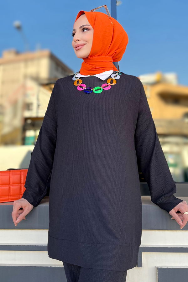 Tunik+Pantolon Siyah - 11577
