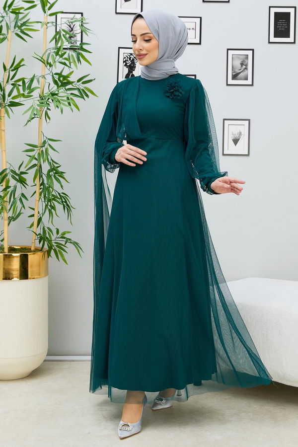 Abiye Elbise Yeşil - 10311