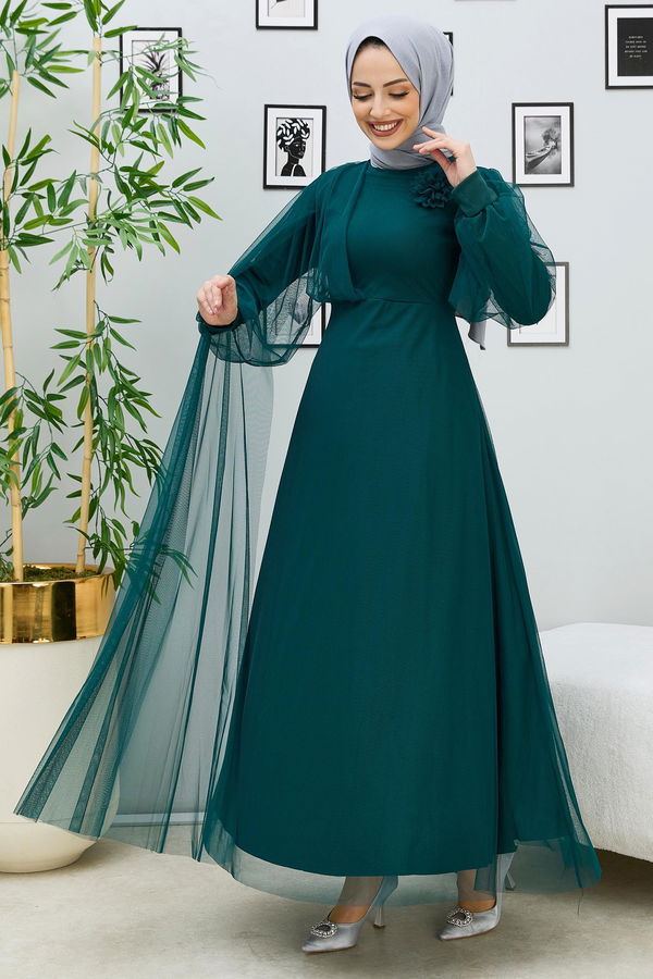Abiye Elbise Yeşil - 10311
