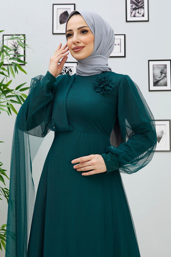 Abiye Elbise Yeşil - 10311