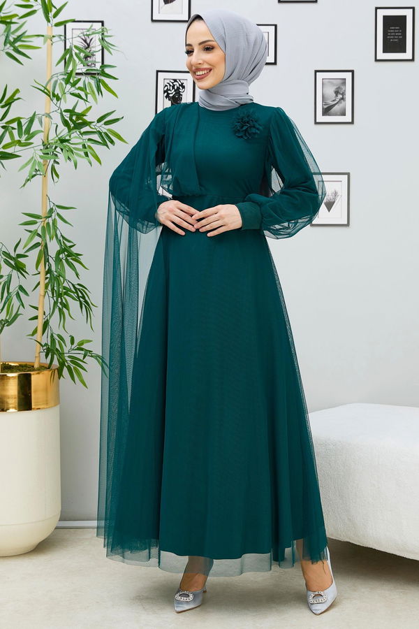 Abiye Elbise Yeşil - 10311