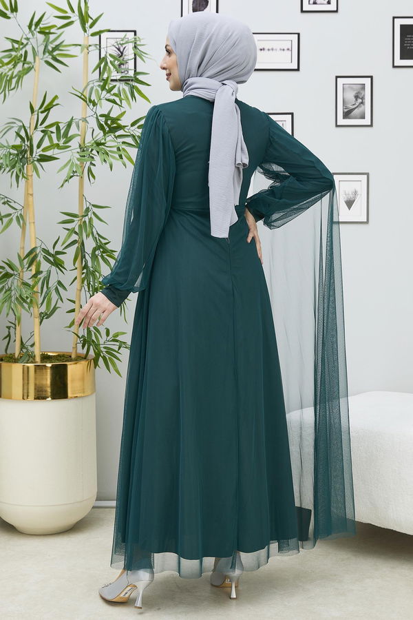 Abiye Elbise Yeşil - 10311