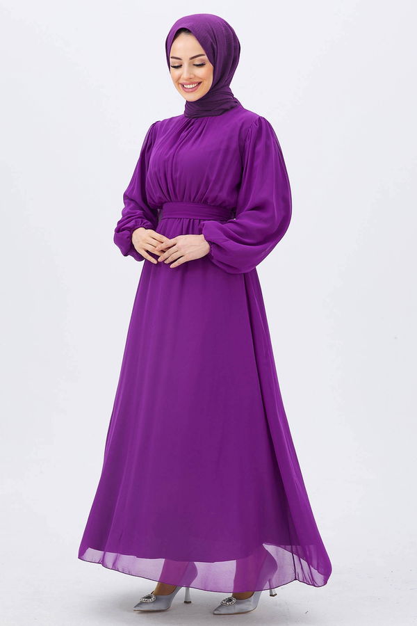 Abiye Elbise Mor - 10354 MOR