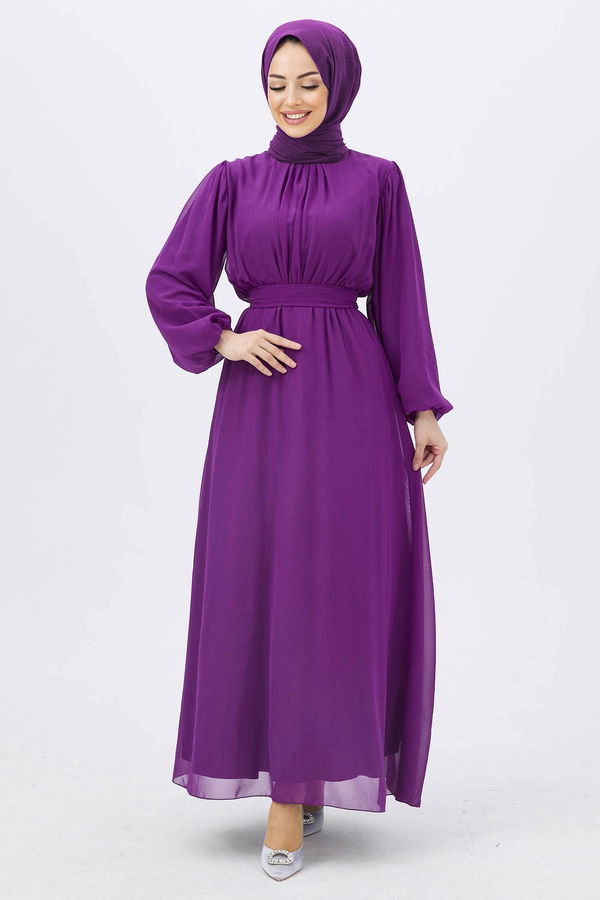 Abiye Elbise Mor - 10354 MOR