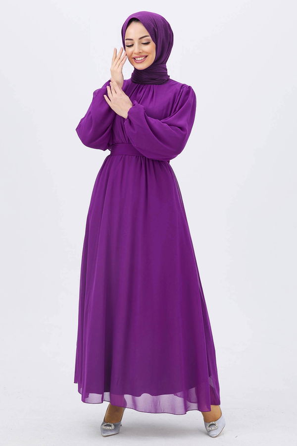 Abiye Elbise Mor - 10354 MOR
