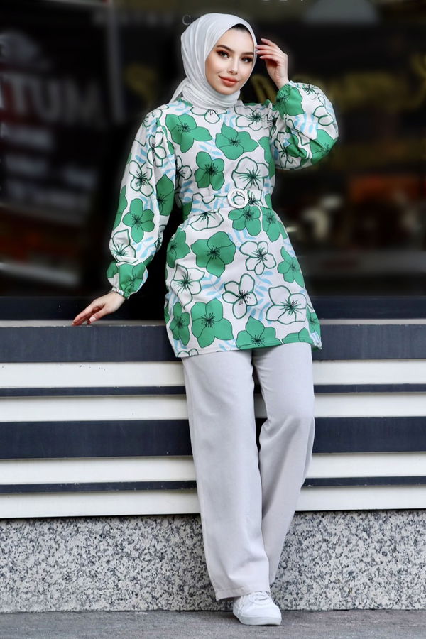 Tunik Pantolon Yeşil - 10561