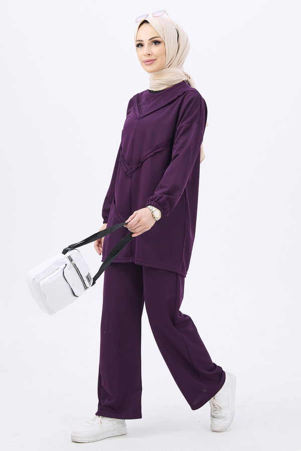 Tunik Pantolon Mor - 11055 MOR
