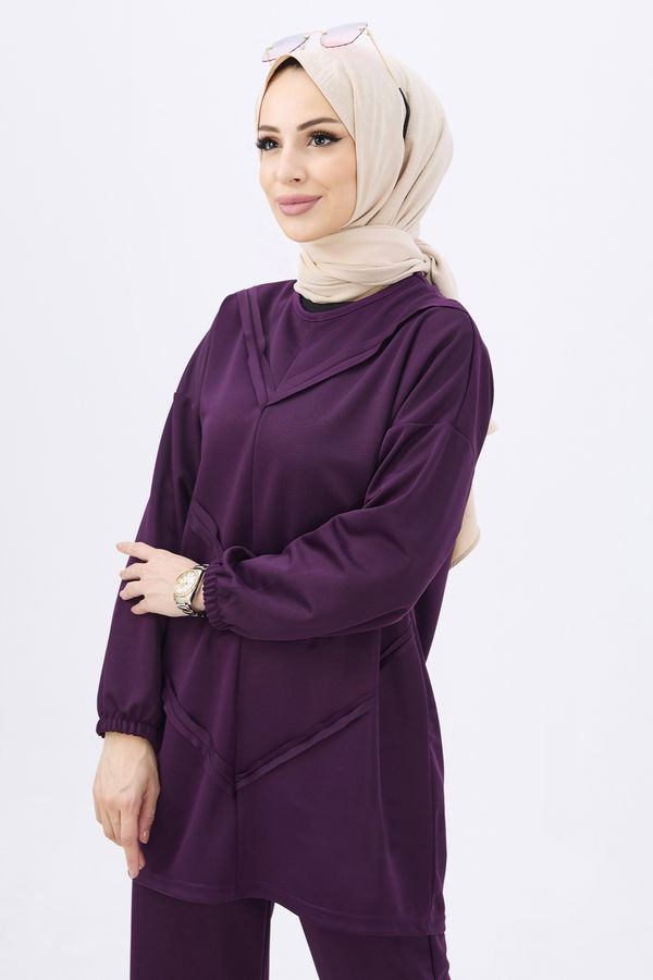 Tunik Pantolon Mor - 11055 MOR
