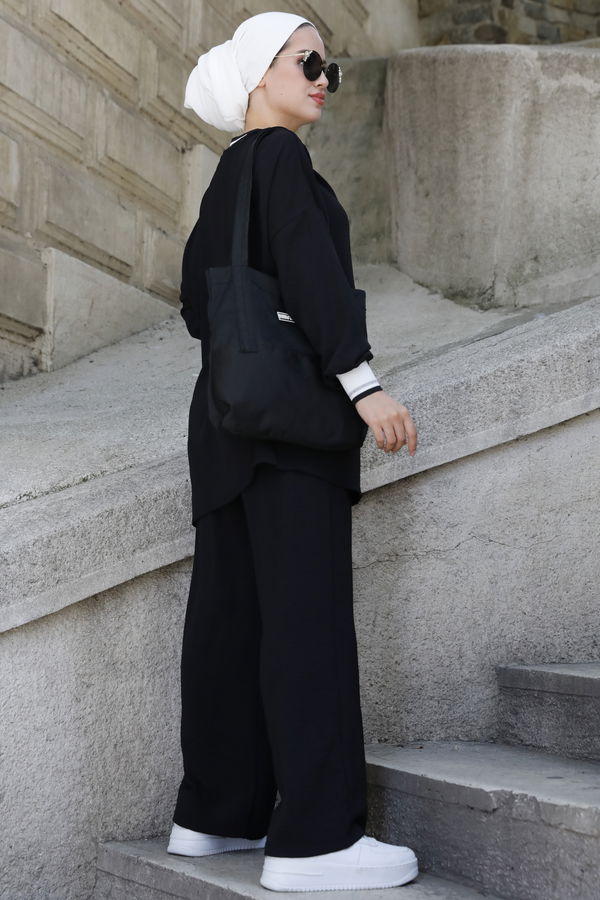 Tunik+Pantolon Siyah - 11204