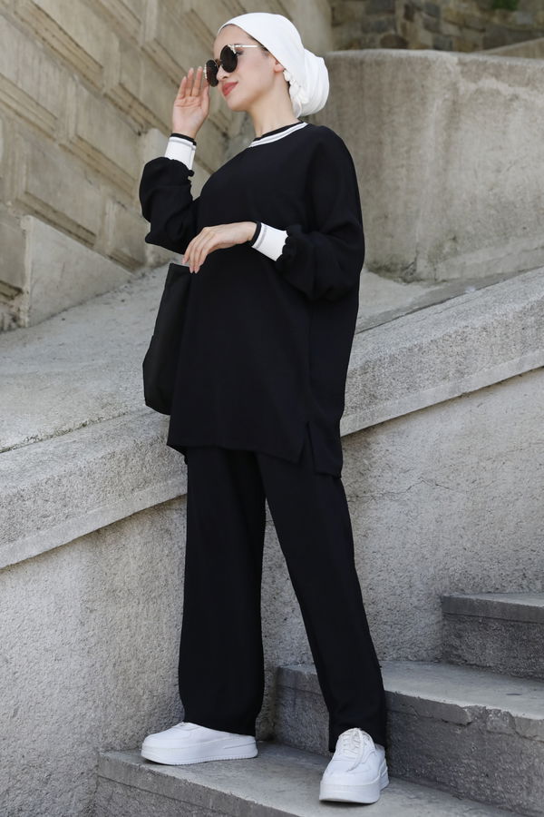 Tunik+Pantolon Siyah - 11204